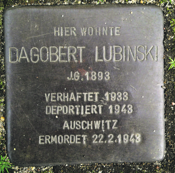 Stolperstein Dagobert Lubinski