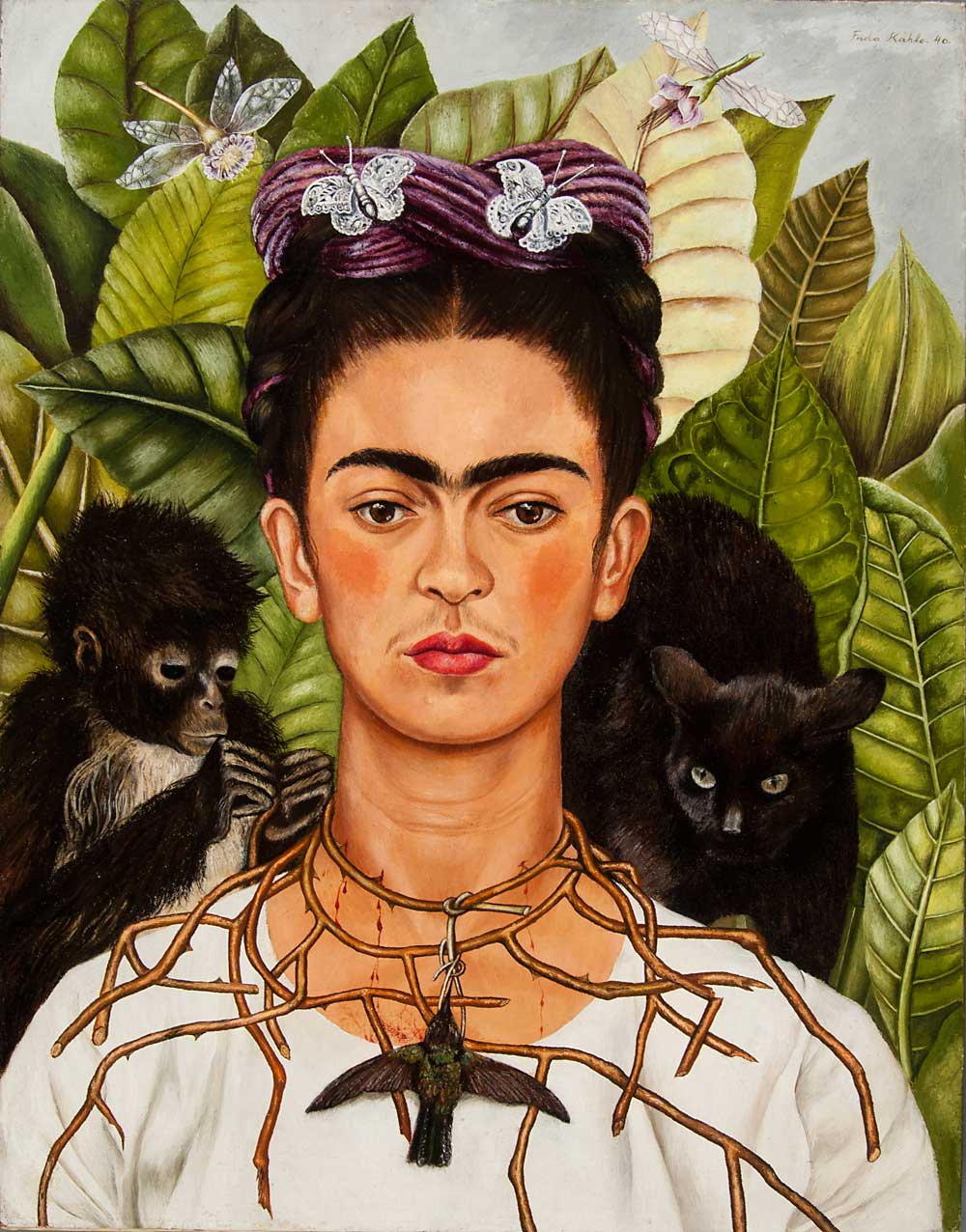 Frida Kahlo, »Selbstbildnis mit Dornenhalsband«
