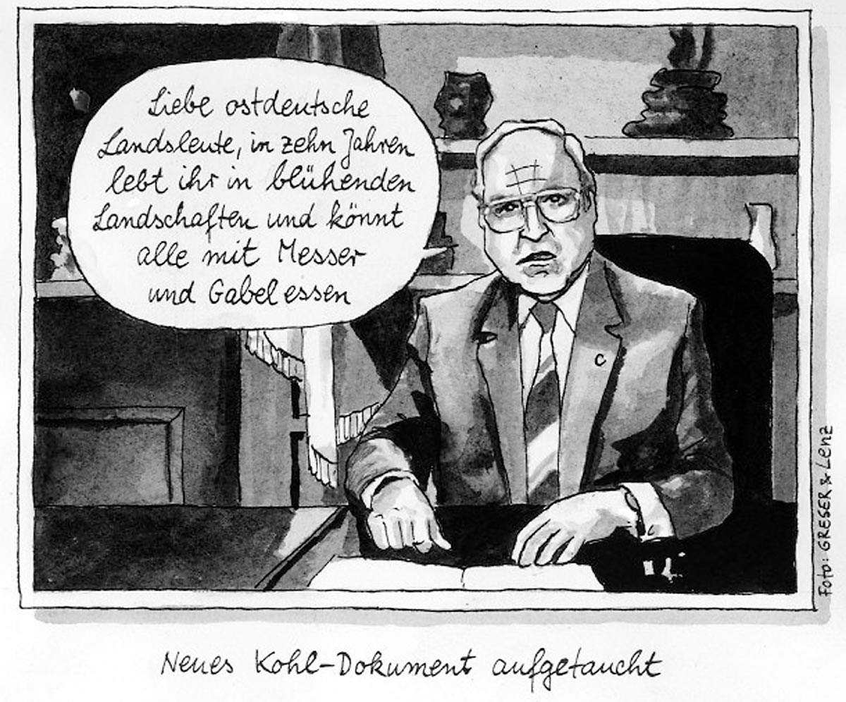Kohl-Karikatur