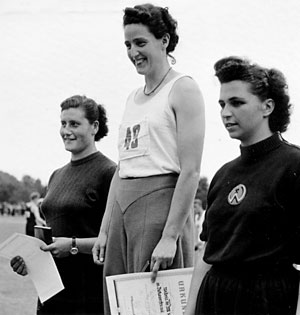 DDR-Meisterschaften 1950 im Diskuswurf – Siegerehrung